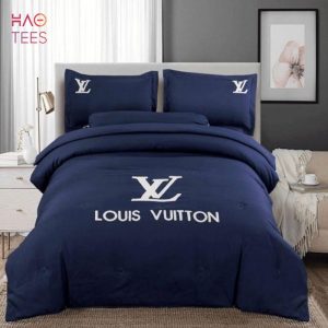 HOT Louis Vuitton Blue Luxury Brand Bedding Sets Limited Edition