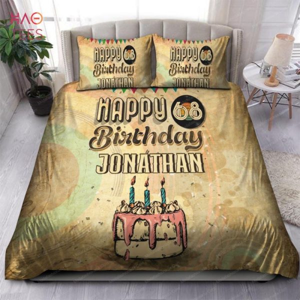 Happy Birthday Custom Name Custom Number Years Bedding Sets