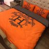 Hermes Designer Bedding Set Flower Stripe