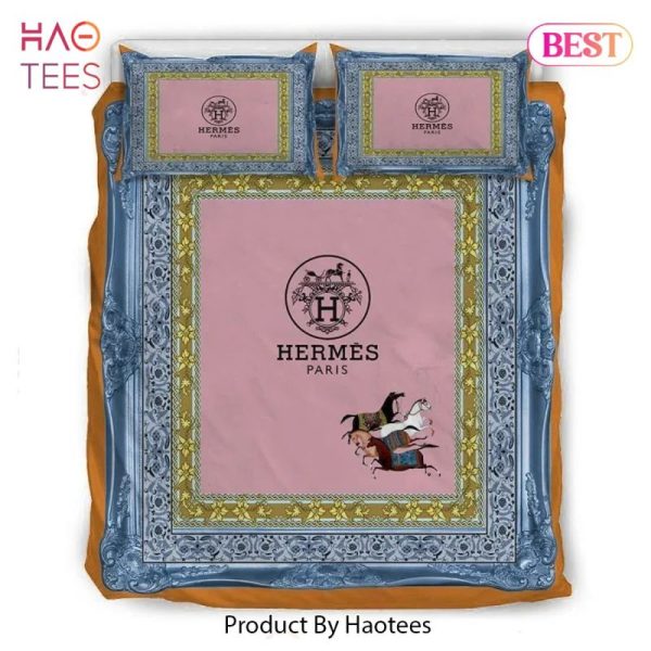 Hermes Luxury French Fashion Bedding Sets Duvet Cover Bedroom Sets Bedset Bedlinen