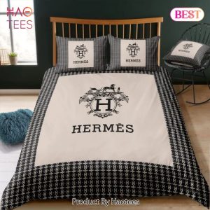 Hermes New Logo Hot Luxury Brand Bedding Set Bedspread Duvet Cover Set Home Decor