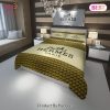 Hermes Paris Yellow Fashion Luxury Brand Premium Bedding Set Home Decor