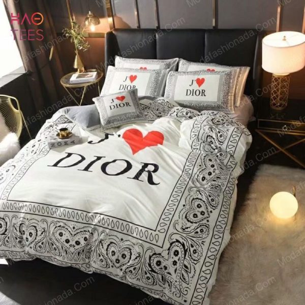 I Love Christian Dior Logo Brands Bedding Set