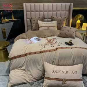 LV Boutique Embroidery Design Bedding Set