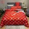 LV x Supreme Red Bedding Set