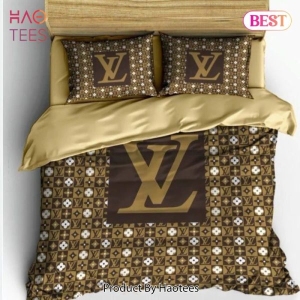 Louis Vuitton Amazing Luxury Fashion Brand Bedding Set Bedspread Duvet Cover Set