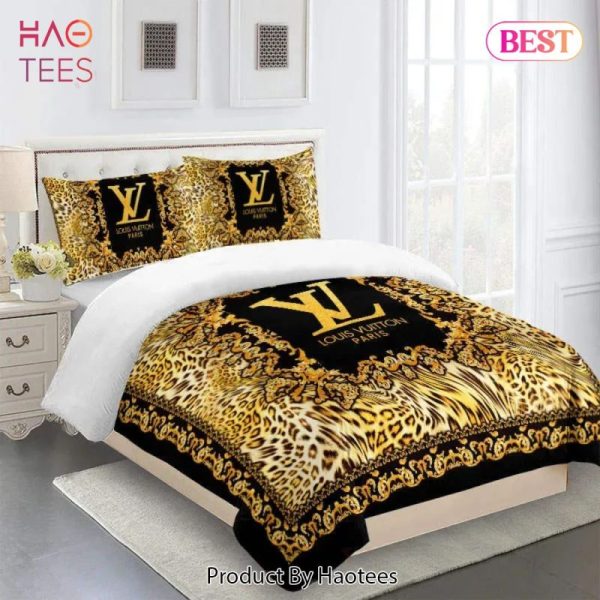 Louis Vuitton Fashion Logo Limited Luxury Brand Bedding Set Home Decor 09