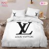 Louis Vuitton White Luxury Brand High-End Bedding Set LV Home Decor – YI71