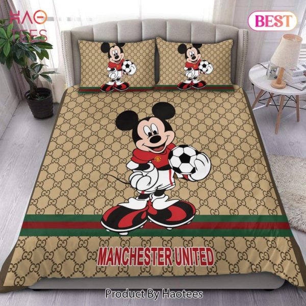 Manchester United Gucci Mickey Bedding Sets And Bedroom Luxury Brand Bedding Bedroom