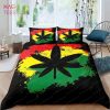 Marijuana Leaf Botanical Weed Hemp Bedding Sets