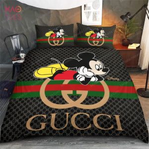 Mickey Mouse Gucci New Fashion Brands Bedding Set