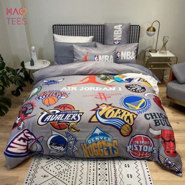 NBA Logo Luxury Air Jordan Bedding Sets Duvet Cover Bedroom Sets