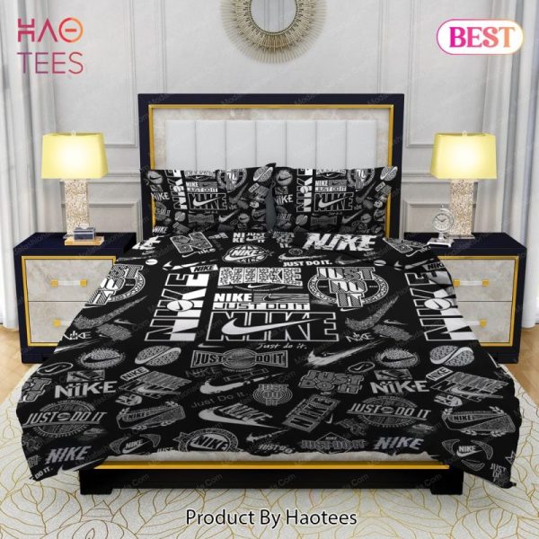 Nike Just Do It Black Background Bedding Sets Bed Sets