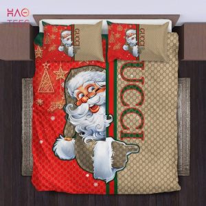 Santa Claus Gucci Pattern Bedding Sets