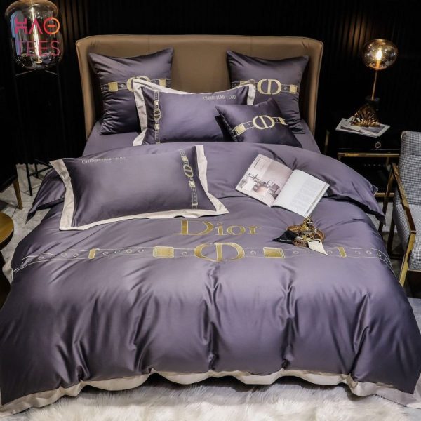 [TRENDDING] Dior Mix Gray Luxury Color Bedding Sets All Over Printed