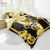 The skull Gothic In versace Style Brands Bedding Set Duvet Cover