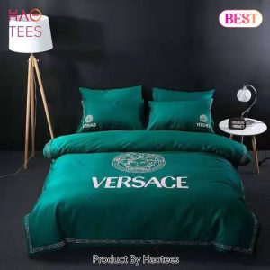 Versace Green Luxury Brand Bedding Set Bedspread Duvet Cover Set Home Decor