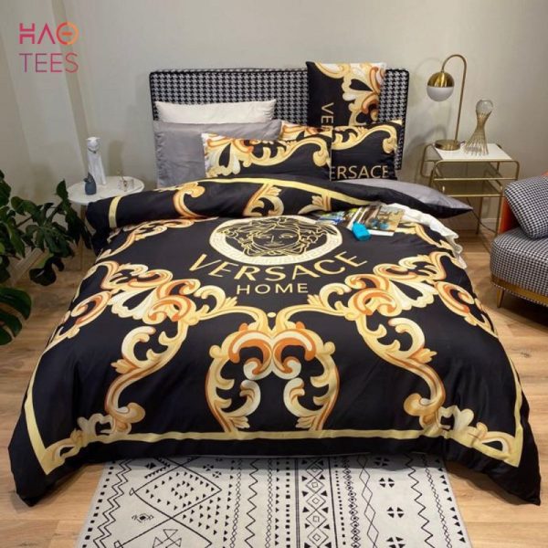 Versace HOME Black  Gold Bedding Set