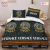 Versace Hot Luxury Brand Logo High-End Bedding Set LV Home Decor