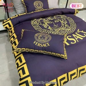 Versace Logo Luxury Brand Bedding Set Home Decor