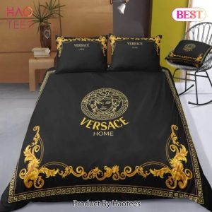 Versace Logo New Luxury Fashion Brand Bedding Set Bedspread Duvet Cover Set