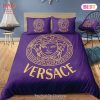 Versace Violet Hot New Luxury Brand Bedding Set Bedspread Duvet Cover Set Home Decor