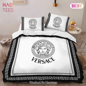 Versace White Black Limited Edition Luxury Brand High-End Bedding Set LV Home Decor