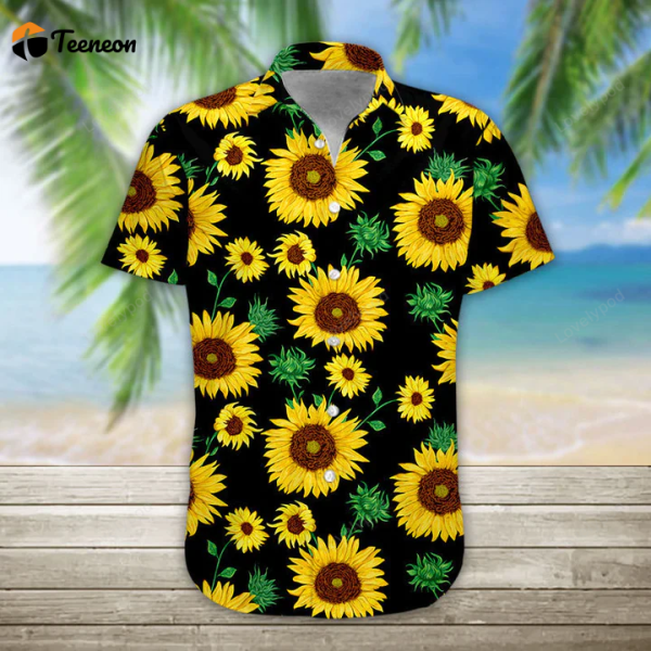 3D Sunflower Hawaii Shirt