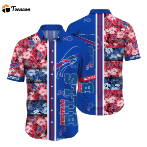 Beach Buffalo Bills Hawaiian Shirt Tropical Flower Pattern Print