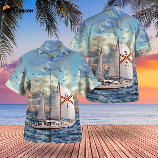 Belgian Navy A958 Zenobe Gramme Hawaiian Shirt Gift for Dad Father Days