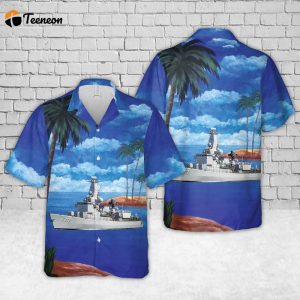 Belgian Navy BNS F930 Leopold Hawaiian Shirt Gift for Dad Father Days