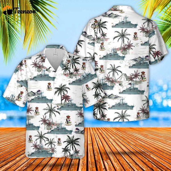 Belgian Navy Minehunter Primula (M924) Hawaiian Shirt Gift for Dad Father Days