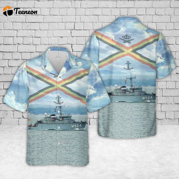 Belgian Navy Primula (M924) Hawaiian Shirt Gift for Dad Father Days