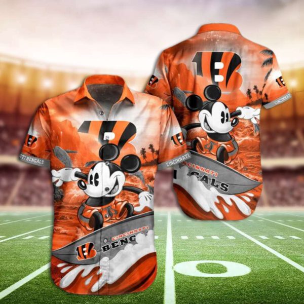 Bengals Hawaiin Shirt Cincinnati Bengals Mickey Hawaiian Shirt