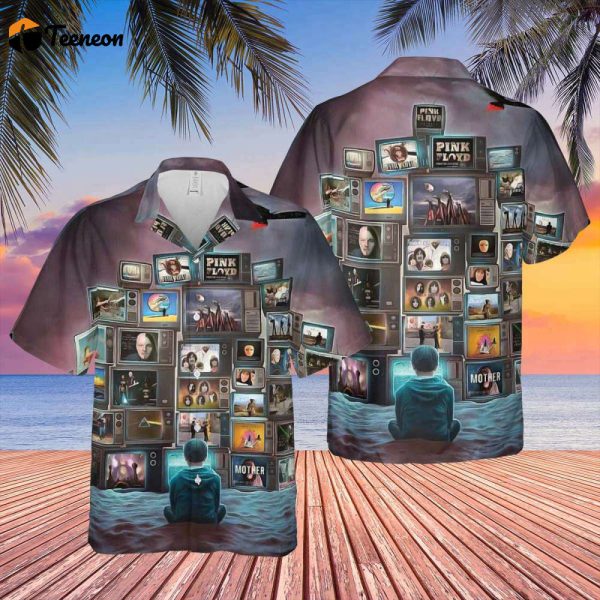 Boy Watching Pink Floyd Show Hawaiian Shirt Gift For Men Women