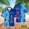 Buffalo Bills Hawaiian Shirt Blue Flower Custom Hawaiian Shirts