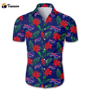 Buffalo Bills Hawaiian Shirt men tropical flower