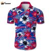 Buffalo Bills Hawaiian Shirt tropical flower beach