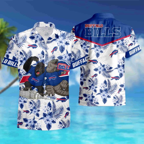 Buffalo Bills Kingkong Godzilla Hawaiian Shirt summer shirt