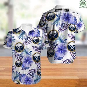 Buffalo Sabres Hockey Floral Hawaiian Shirt