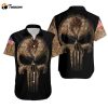 Camouflage Skull Dallas Mavericks American Flag Hawaiian Shirt