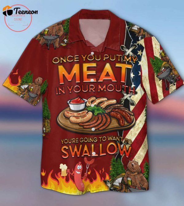 Camping Put My Meat Want To Swallow Hawaiian Shirt Gift For Men And Women