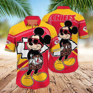 Chiefs Hawaiian Shirt Kansas Chiefs Mickey Hawaiian Shirt