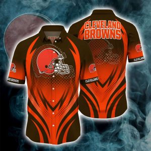 Cleveland Browns Button Down Shirt 3D Print Gifts 2024FS