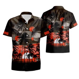 Cleveland Browns Coconut Island Sunset Hawaiian Shirt summer shirt