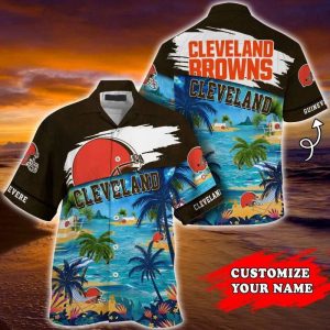 Cleveland Browns Nfl Customized Summer Hawaii Shirt For This Season Gift For Sport Lovers