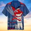 Cleveland Indians Hawaiian Shirts 3d All Over Print Hawaiian Shirt Set for Men Women Kids