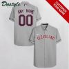 Cleveland Indians Personalized Grey Hawaiian Shirt