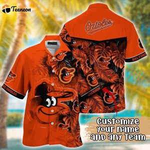 Customized MLB Baltimore Orioles Hawaiian Shirt Radiant Rhythms For Fans