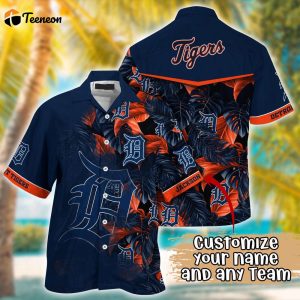 Customized MLB Detroit Tigers Hawaiian Shirt Radiant Rhythms For Fans